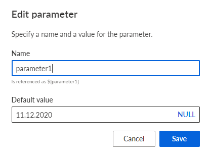 Set parameter