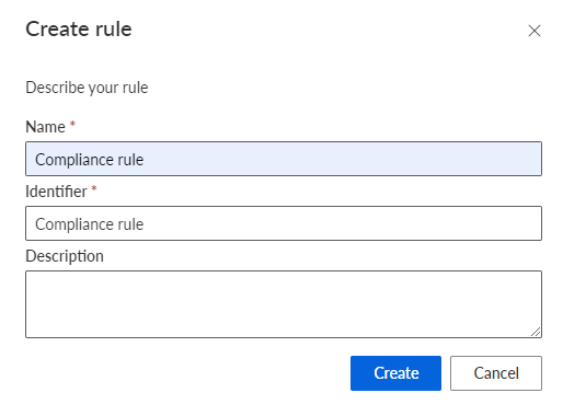 Create rule