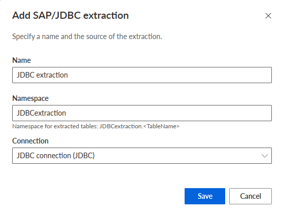 Add jdbc-sap extraction