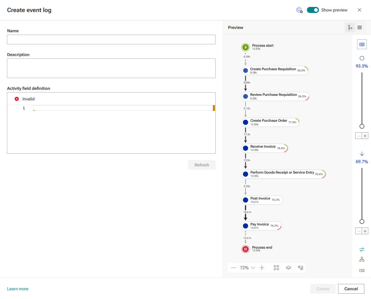 Create event log