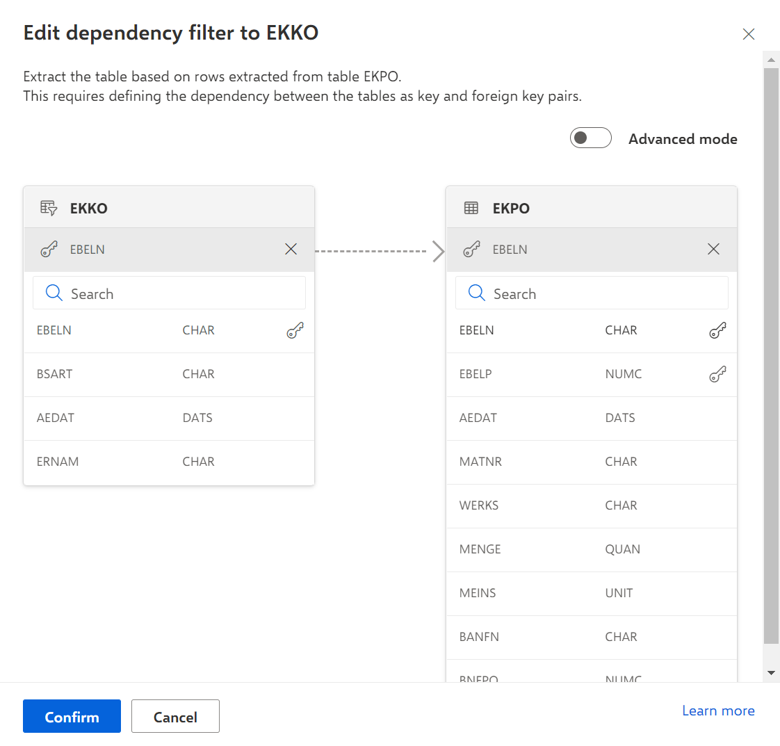Add dependency filter