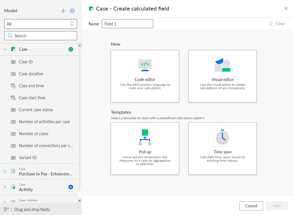 Create calculated field