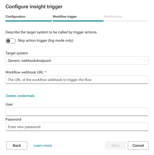 Workflow system settings
